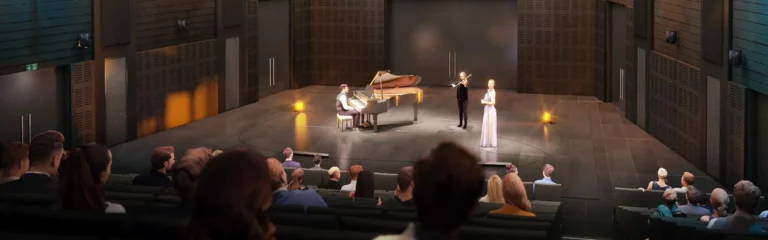 Image: Rendered classic concert with various 3DPEOPLE.